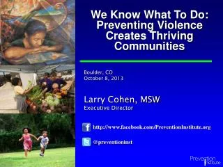 Larry Cohen, MSW Executive Director