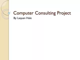 Computer Consulting Project