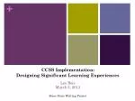 Designing significant learning experiences using inquiry - slide 1