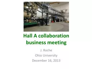 Hall A collaboration business meeting