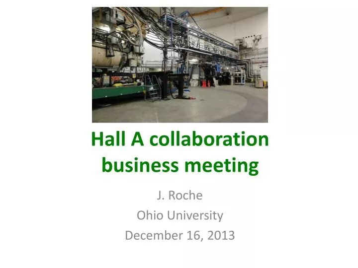 hall a collaboration business meeting