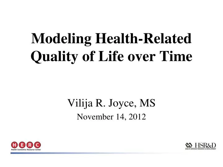 modeling health related quality of life over time