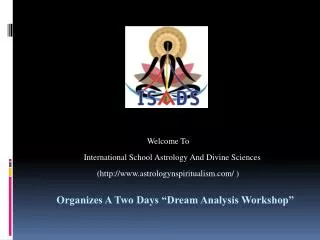 A Two Days workshop On Dream Analysis By "Dr. Himani J"