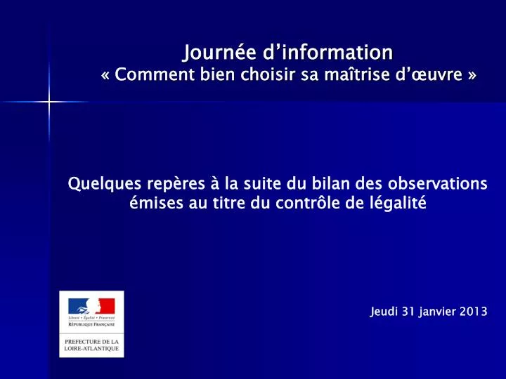 journ e d information comment bien choisir sa ma trise d uvre