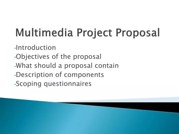 multimedia project proposal