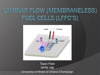Laminar Flow ( Membraneless ) Fuel cells (LFFC’s)