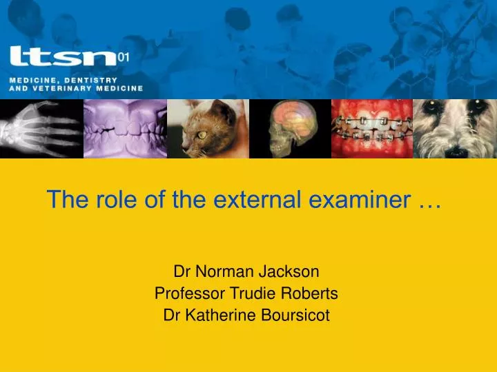 the role of the external examiner