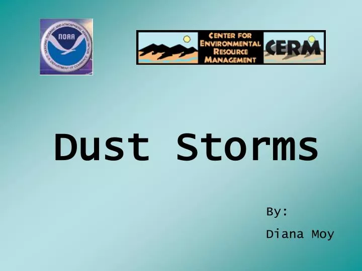 dust storms