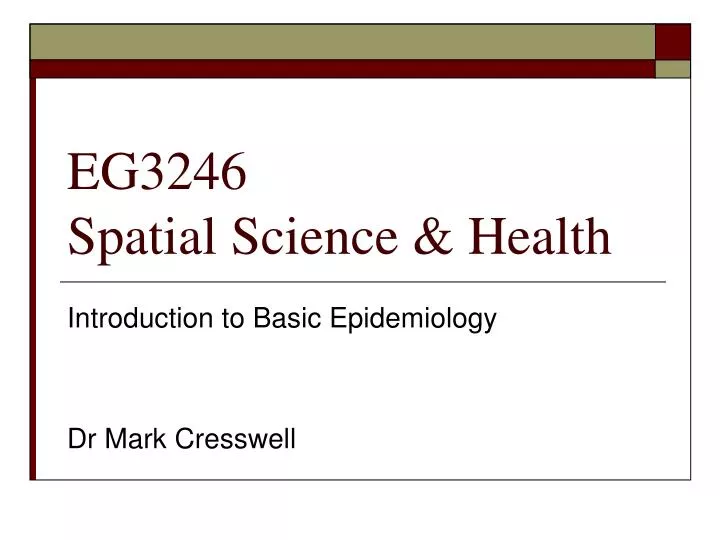 eg3246 spatial science health