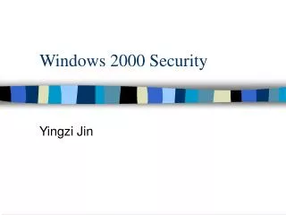 Windows 2000 Security