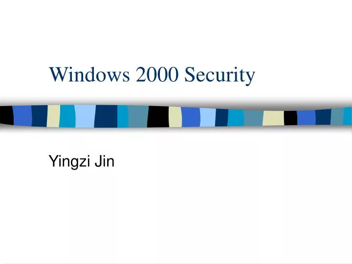 windows 2000 security