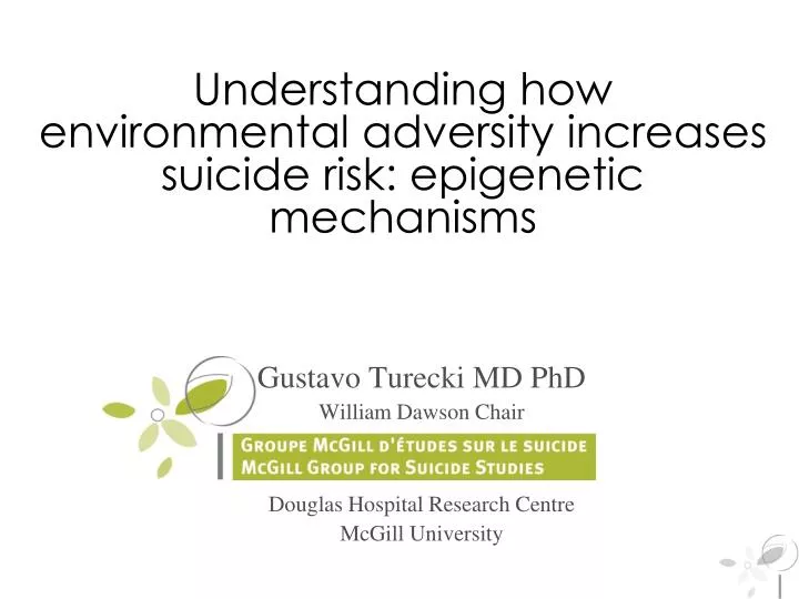 understanding how environmental adversity increases suicide risk epigenetic mechanisms