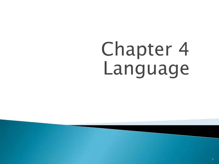 chapter 4 language