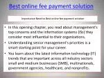 Best online fee payment solution - slide 1