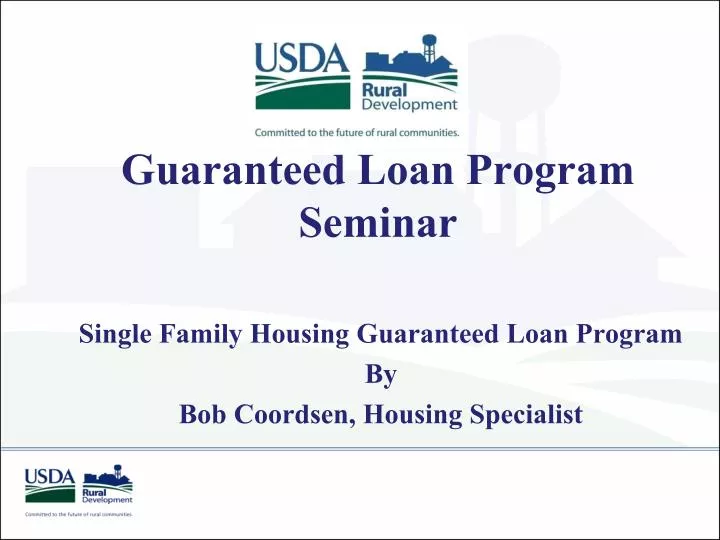 guaranteed loan program seminar