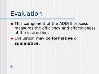 evaluation