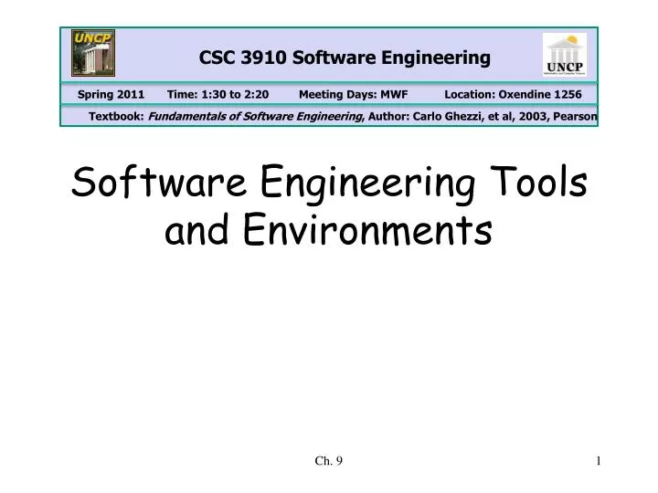 software engineering tools and environments