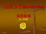 Unit 3 Conversion 词类转译 - slide 1