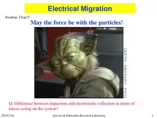 May the force be with the particles!