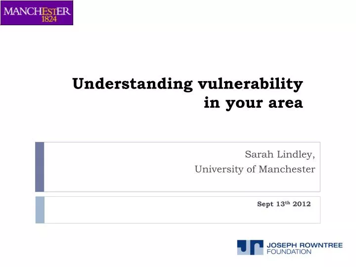 understanding vulnerability in your area