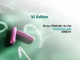 Vi Editor