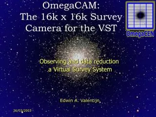 OmegaCAM: The 16k x 16k Survey Camera for the VST
