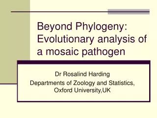 Beyond Phylogeny: Evolutionary analysis of a mosaic pathogen