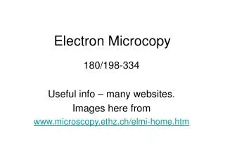 Electron Microcopy