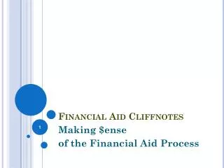 Financial Aid Cliffnotes