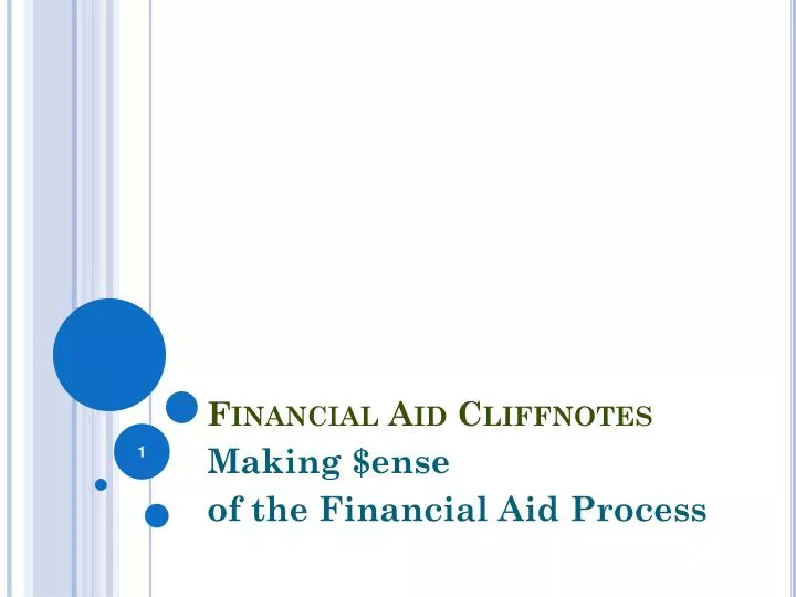financial aid cliffnotes