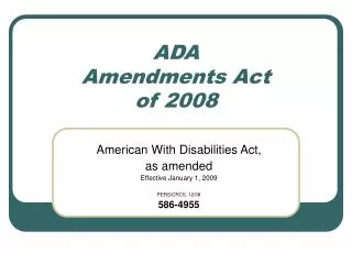 ada amendments act of 2008