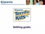Setting goals. - slide 1