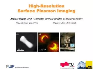 High-Resolution Surface Plasmon Imaging