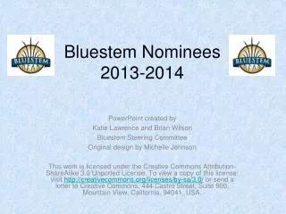 Bluestem Nominees 2013-2014