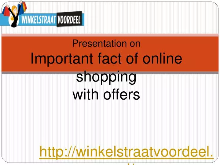presentation on important fact of online shopping with offers