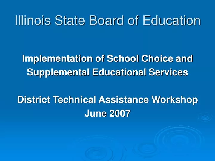 illinois state board of education