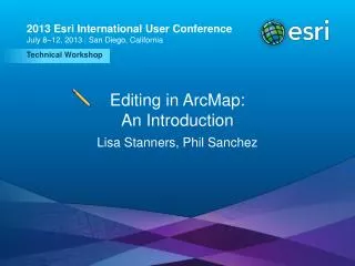Editing in ArcMap: An Introduction