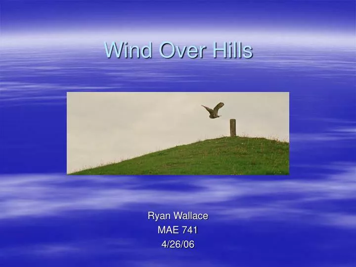 wind over hills
