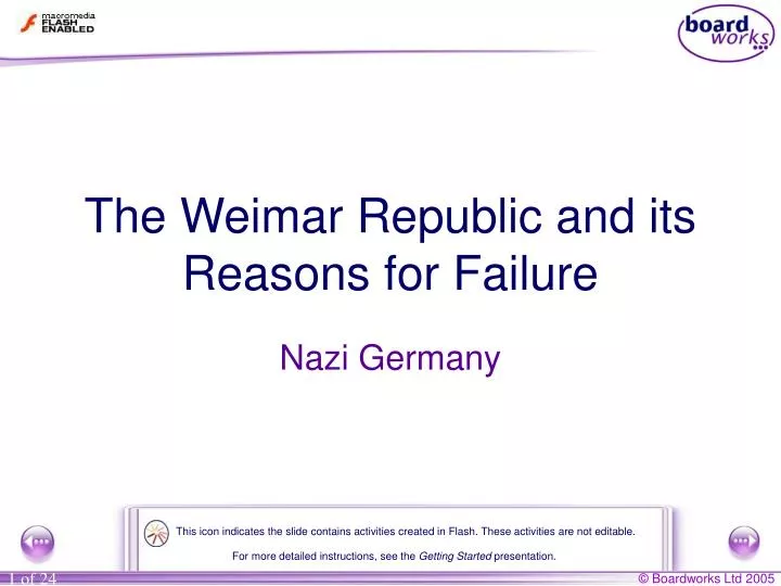 the weimar republic and its reasons for failure