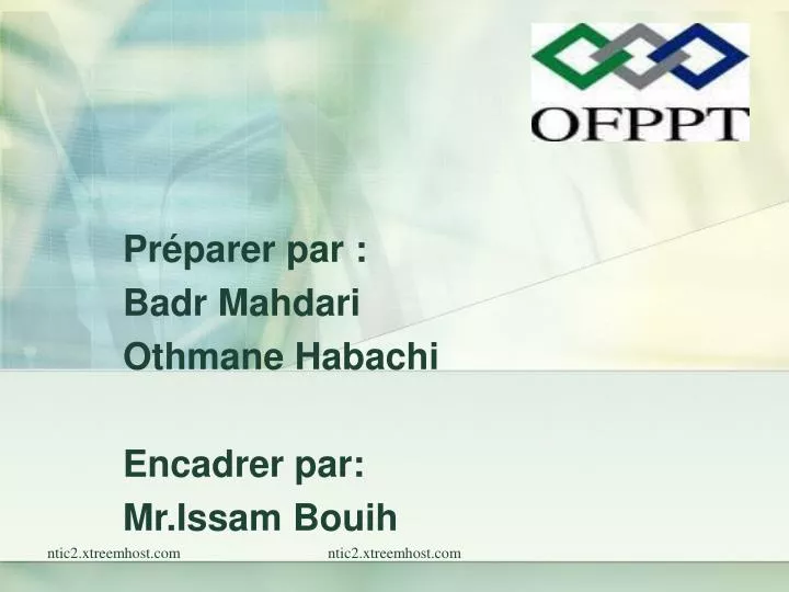 pr parer par badr mahdari othmane habachi encadrer par mr issam bouih