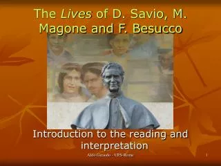 The Lives of D. Savio, M. Magone and F. Besucco