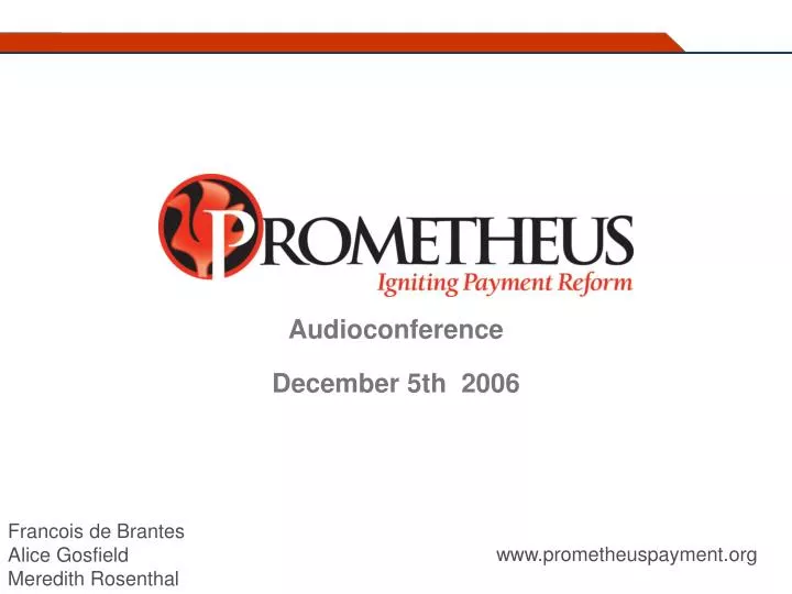 audioconference december 5th 2006
