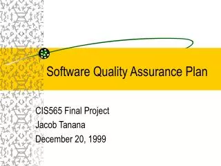 software quality assurance plan