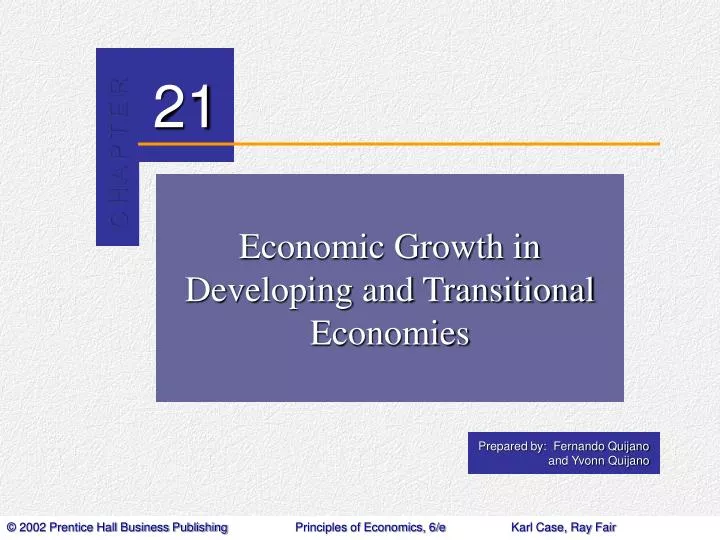 economic growth in developing and transitional economies