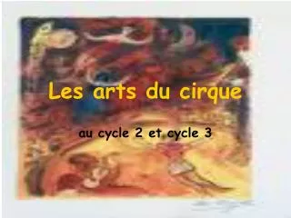 Les arts du cirque