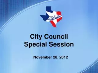 City Council Special Session