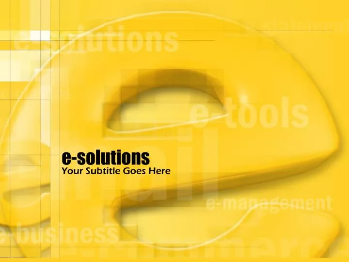 e solutions