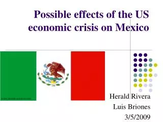 possible effects of the us economic crisis on mexico