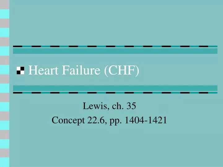 heart failure chf