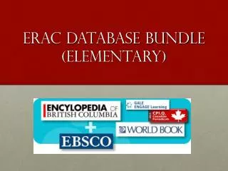 Erac Database Bundle (elementary)